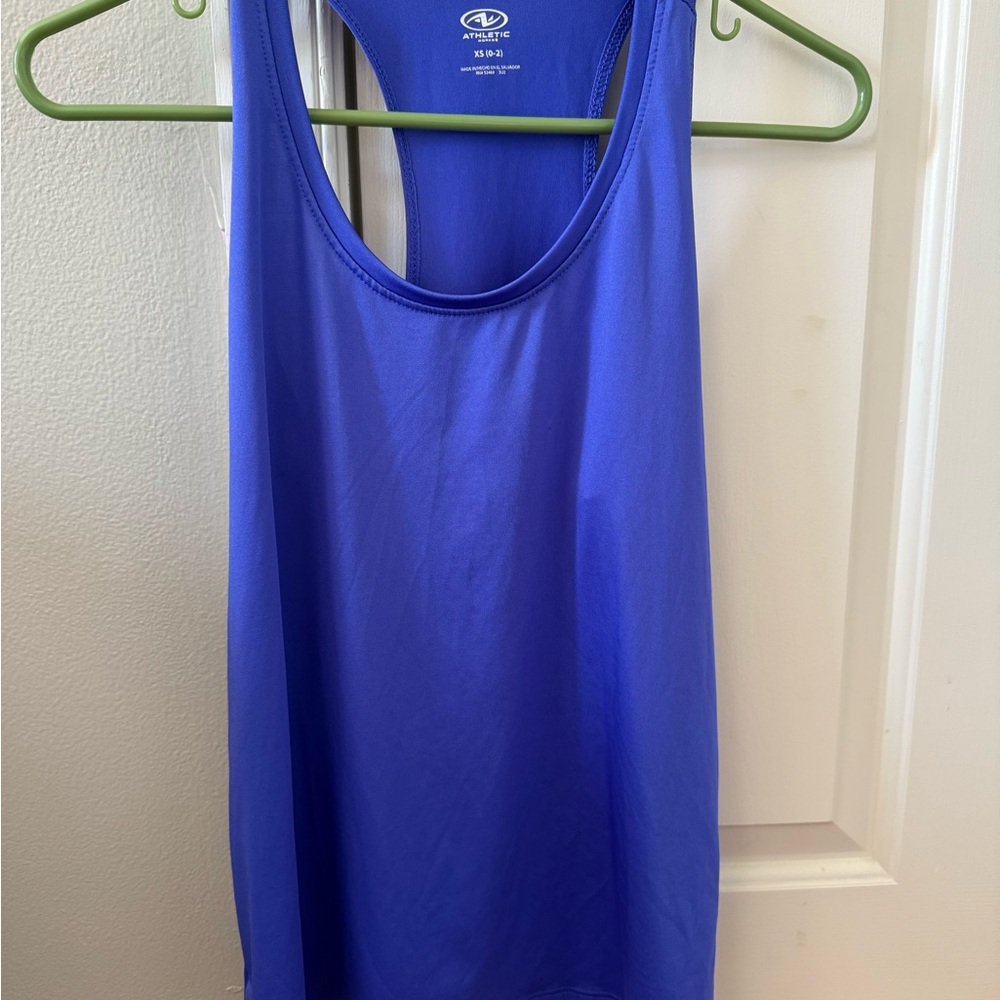 Athletic Works Blue Sleeveless Tank Top